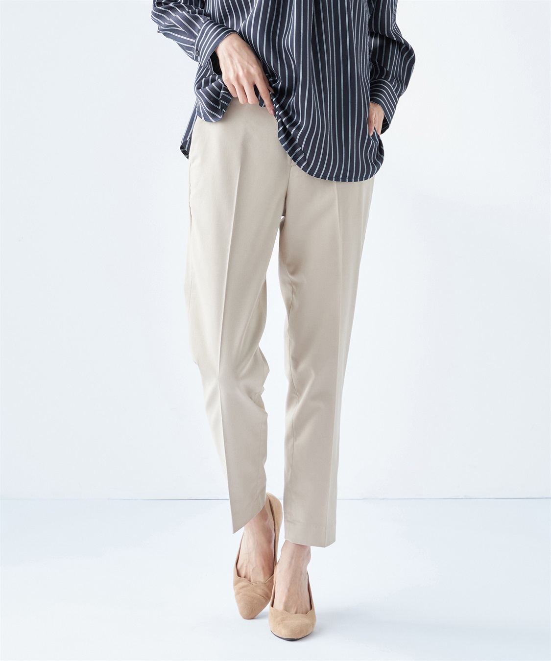 A/C DESIGN BY ALPHA CUBIC ストレッチテーパードパンツ_variation_3