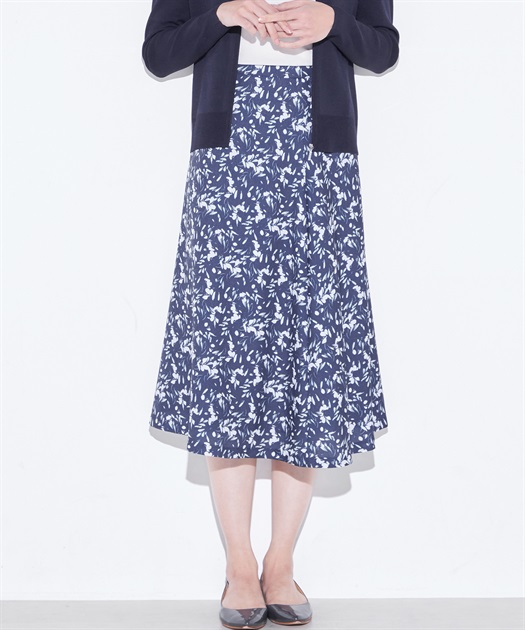 フラワープリントスカート A/C DESIGN BY ALPHA CUBIC｜クロス