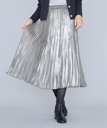 A/C DESIGN BY ALPHA CUBIC シャイニープリーツスカート_variationthumb_2