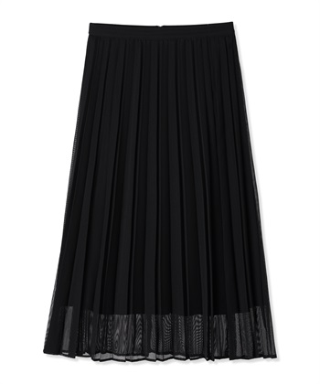 double standard clothing メッシュプリーツスカート WEB限定】メッシュプリーツスカート
