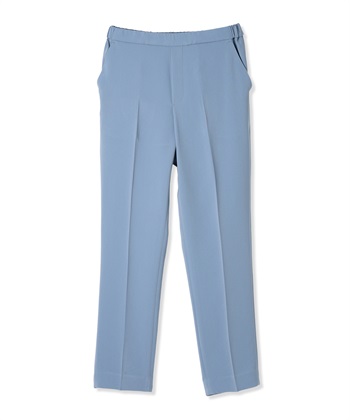 ストレッチテーパードパンツ【美モーションシリーズ・後ろウエストゴム】(サックス-61cm)