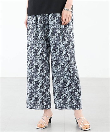 A/C DESIGN BY ALPHA CUBIC 【アルコラージュ】幾何プリントイージーパンツ【ウエスト後ろゴム】_variationthumb_1