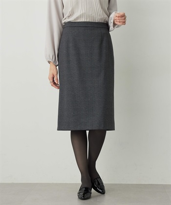 【アルファブリック】タイトスカート(ライトグレー-61cm)