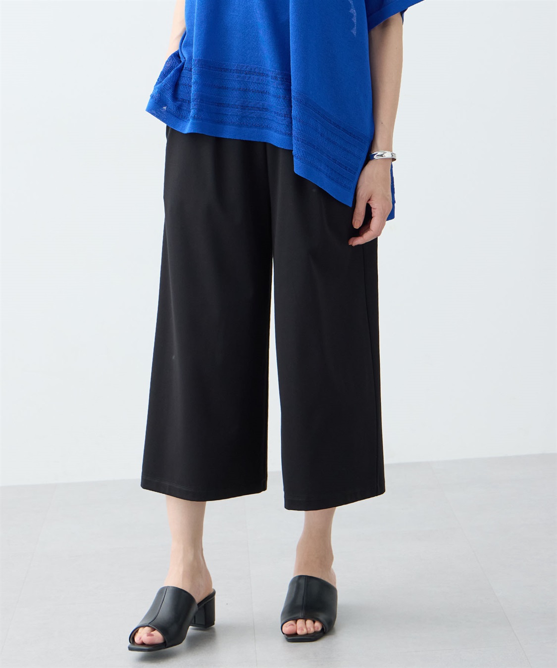 A/C DESIGN BY ALPHA CUBIC クールワイドパンツ【セットアップ可・接触冷感・UVカット】_variation_1