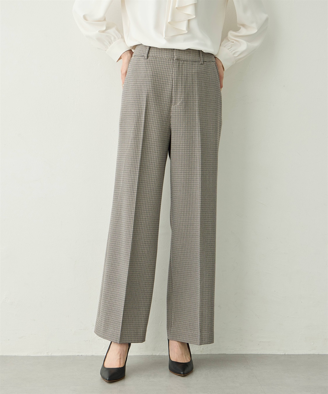 A/C DESIGN BY ALPHA CUBIC ローズ加工セミワインドパンツ_variation_2