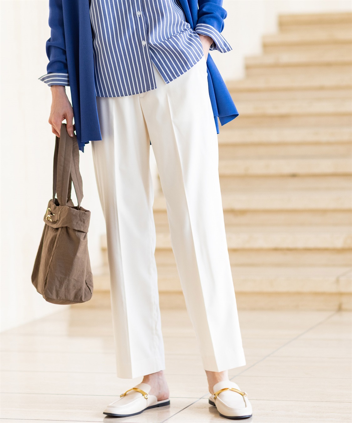 美モーション】テーパードパンツ A/C DESIGN BY ALPHA CUBIC｜クロス