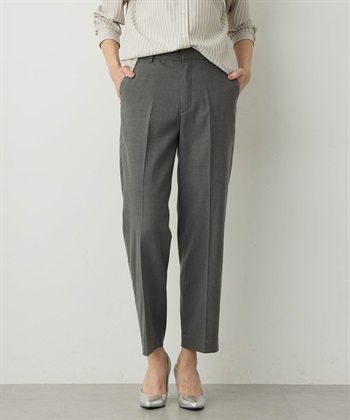 【美モーション】テーパードパンツ(チャコールグレー-61cm)