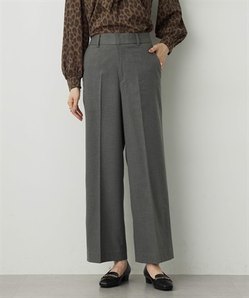 【美モーション】ワイドパンツ(チャコールグレー-61cm)