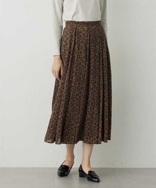 レオパードプリントスカート A/C DESIGN BY ALPHA CUBIC｜クロスプラス