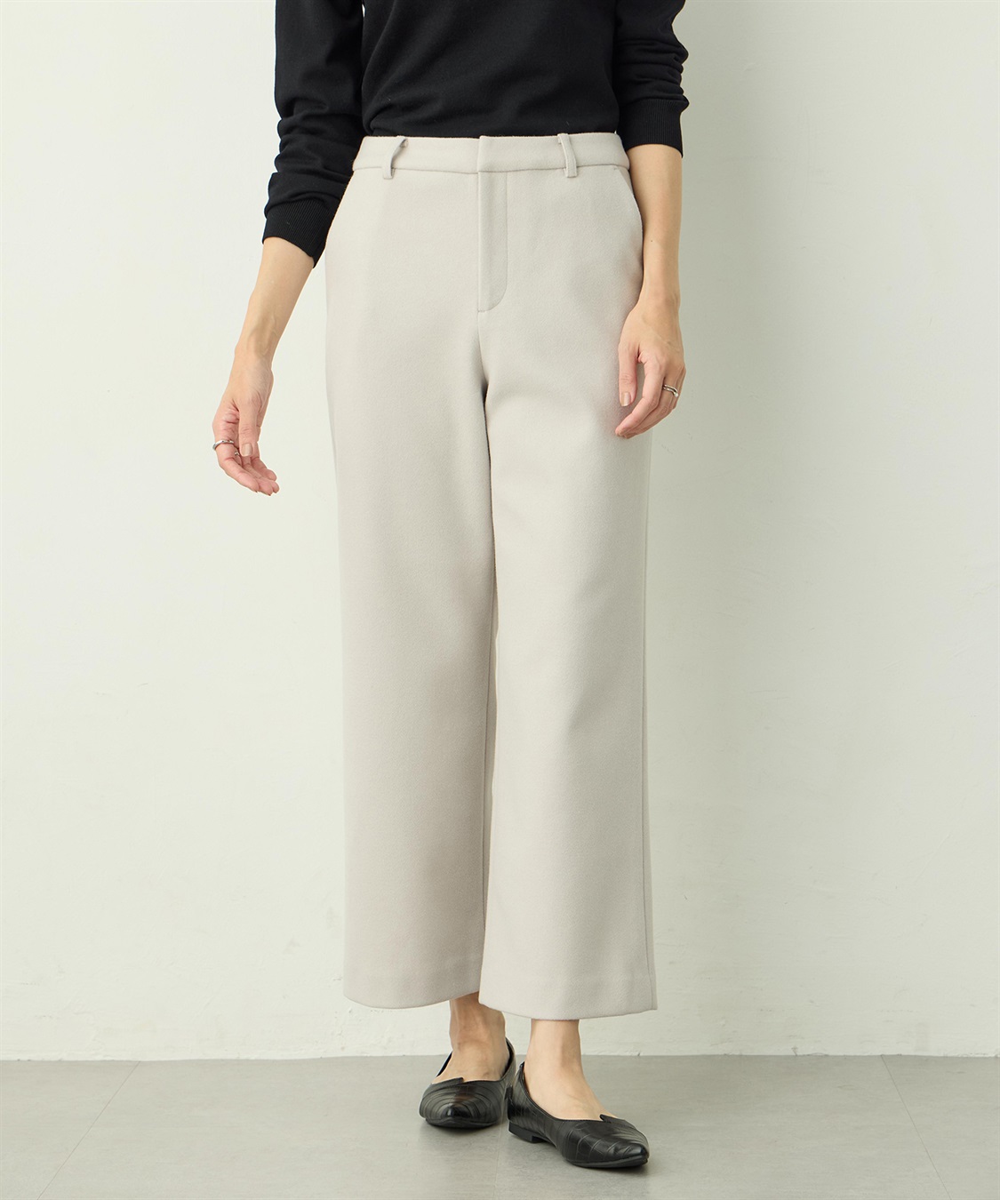 A/C DESIGN BY ALPHA CUBIC 起毛ワイドパンツ_variation_1