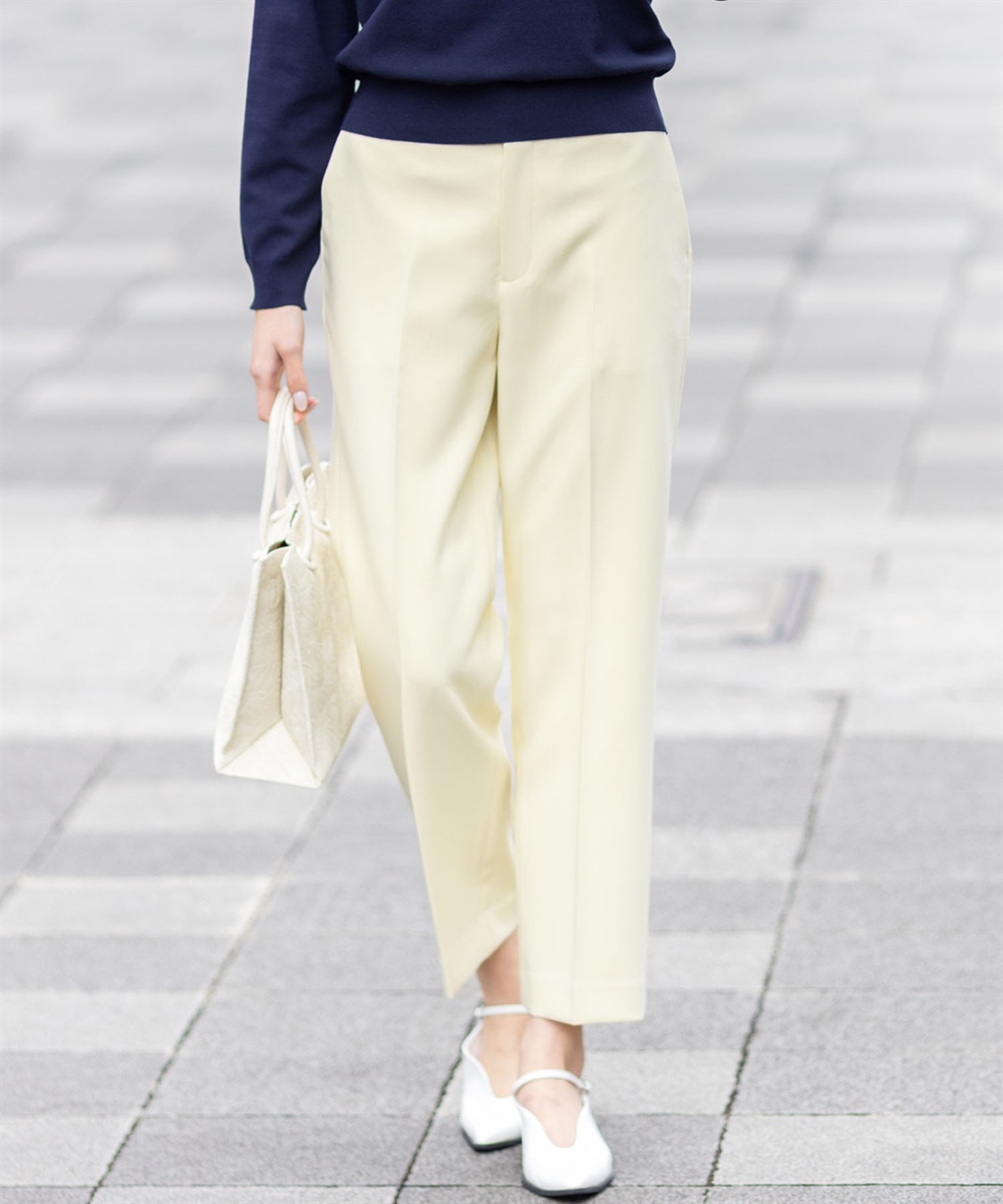 A/C DESIGN BY ALPHA CUBIC ストレッチ テーパードパンツ_main