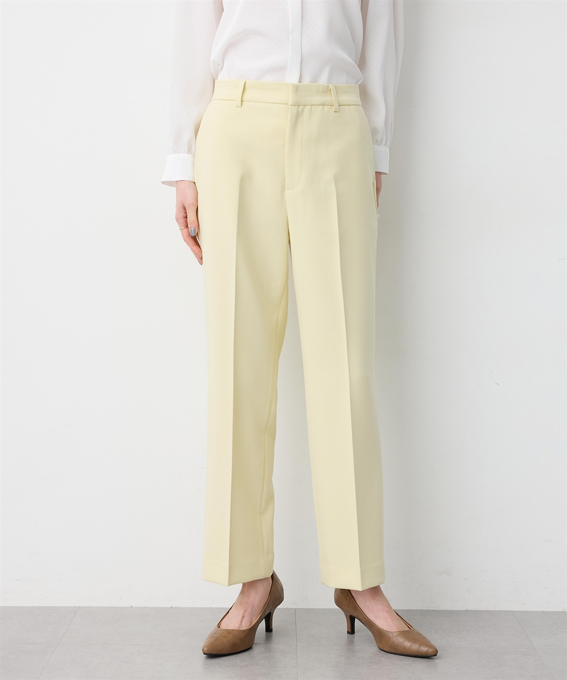 A/C DESIGN BY ALPHA CUBIC ストレッチ テーパードパンツ_variation_2