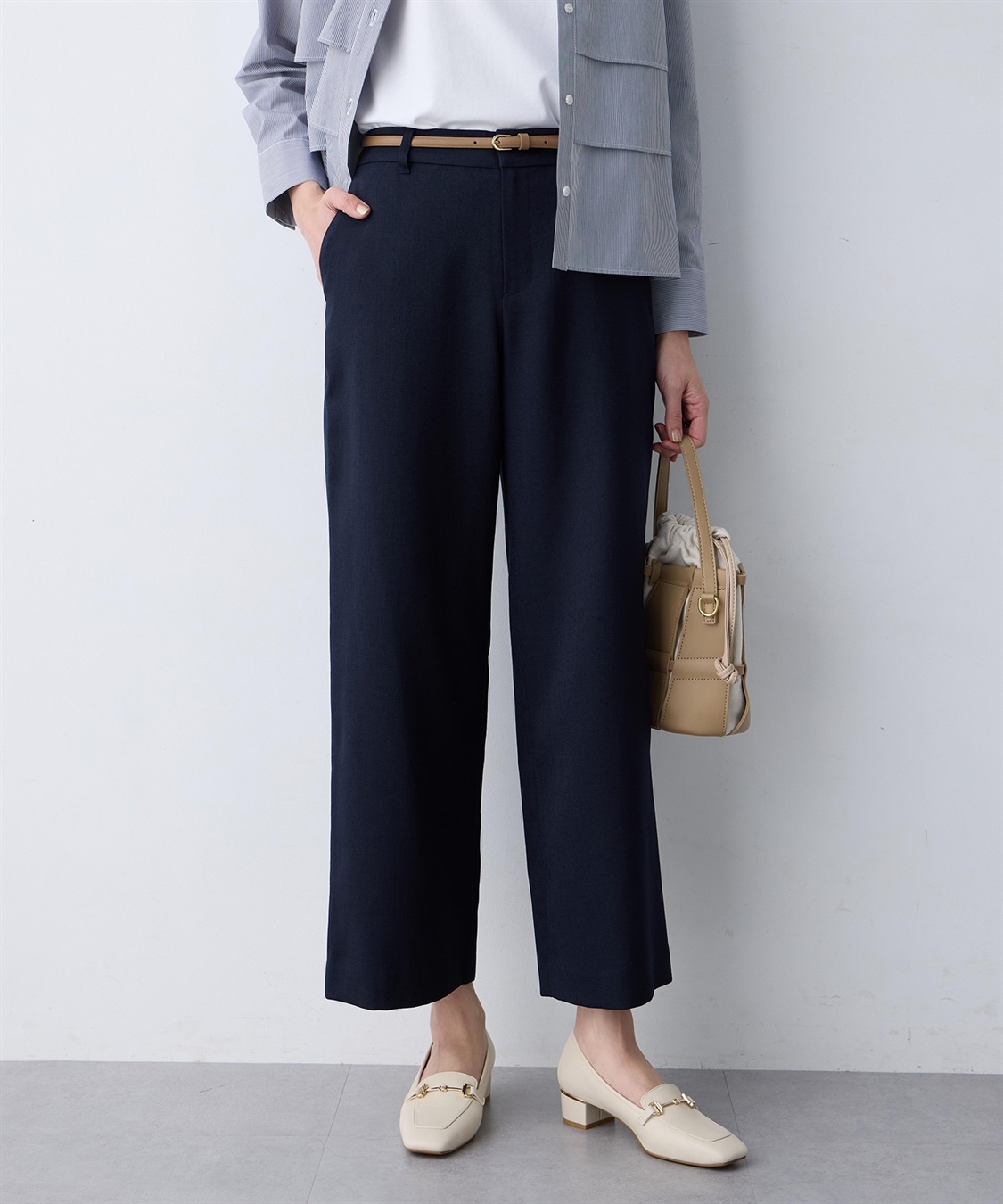 A/C DESIGN BY ALPHA CUBIC リネンライクワイドパンツ【セットアップ対応】_variation_2