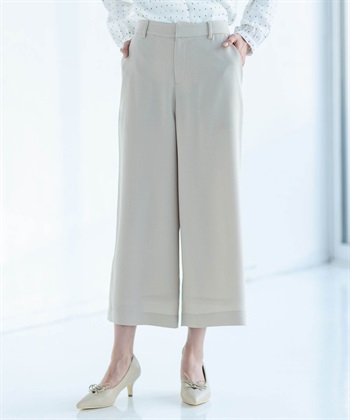 ストレッチジョーゼットワイドパンツ【セットアップ対応】の商品画像