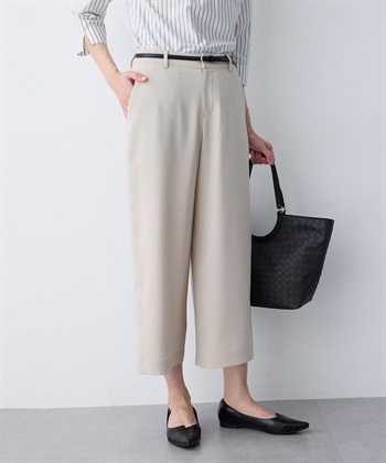 A/C DESIGN BY ALPHA CUBIC ストレッチジョーゼットワイドパンツ【接触冷感・UVカット・吸水速乾・セットアップ対応】_variationthumb_2