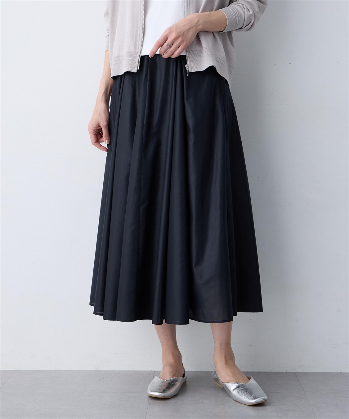 A/C DESIGN BY ALPHA CUBIC フロントプリーツスカート_variation_1