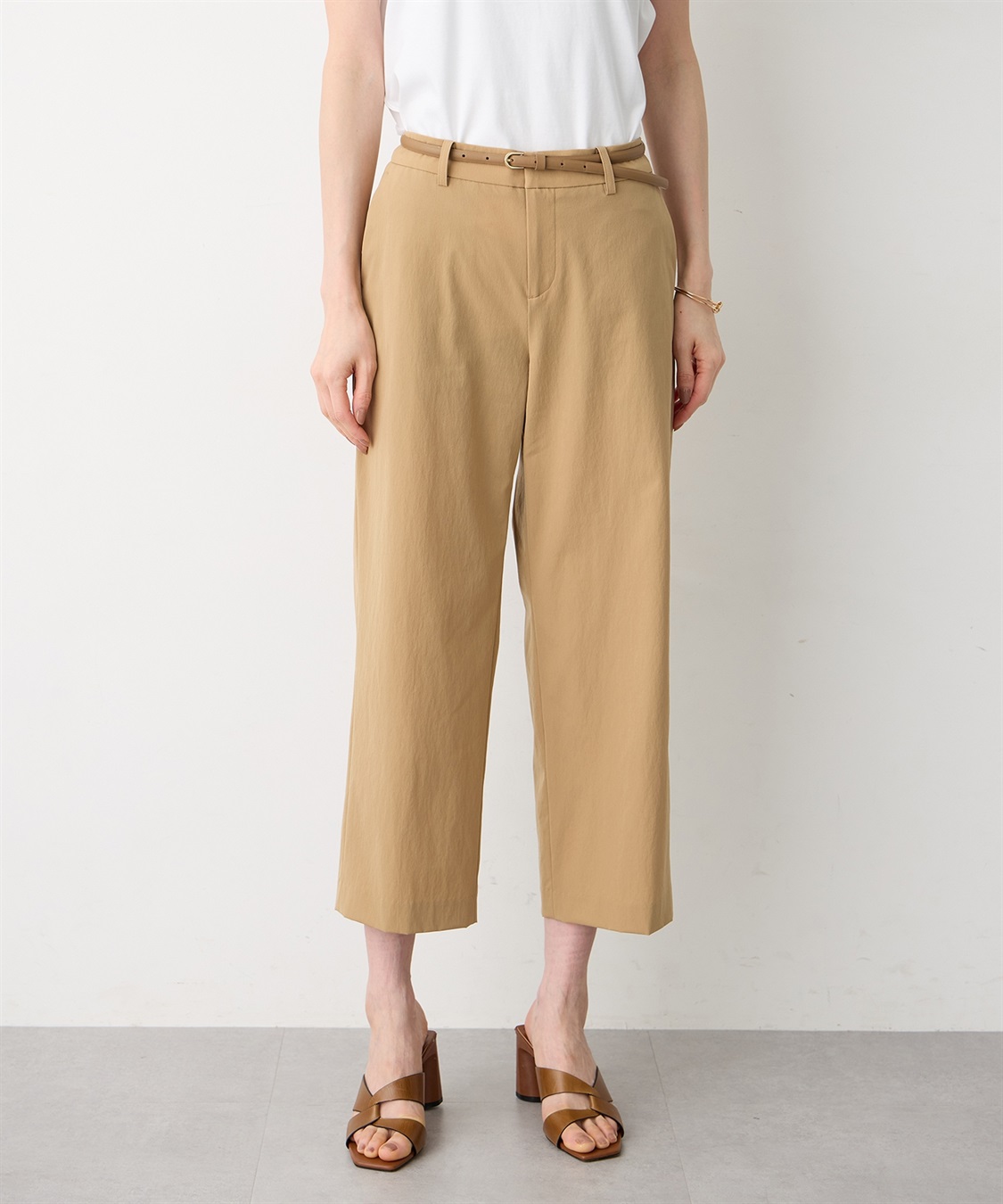 A/C DESIGN BY ALPHA CUBIC ストレッチワイドパンツ【接触冷感・後ろウエストゴム】_variation_2