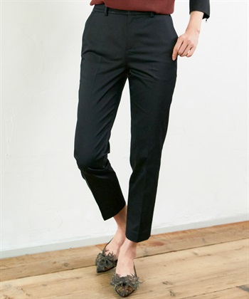 A/C DESIGN BY ALPHA CUBIC コットンサテンストレッチテーパードパンツ_variationthumb_1