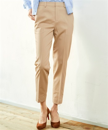 A/C DESIGN BY ALPHA CUBIC コットンサテンストレッチテーパードパンツ_variationthumb_2