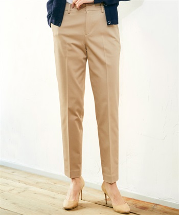 A/C DESIGN BY ALPHA CUBIC コットンサテンストレッチテーパードパンツ73㎝丈_variationthumb_2