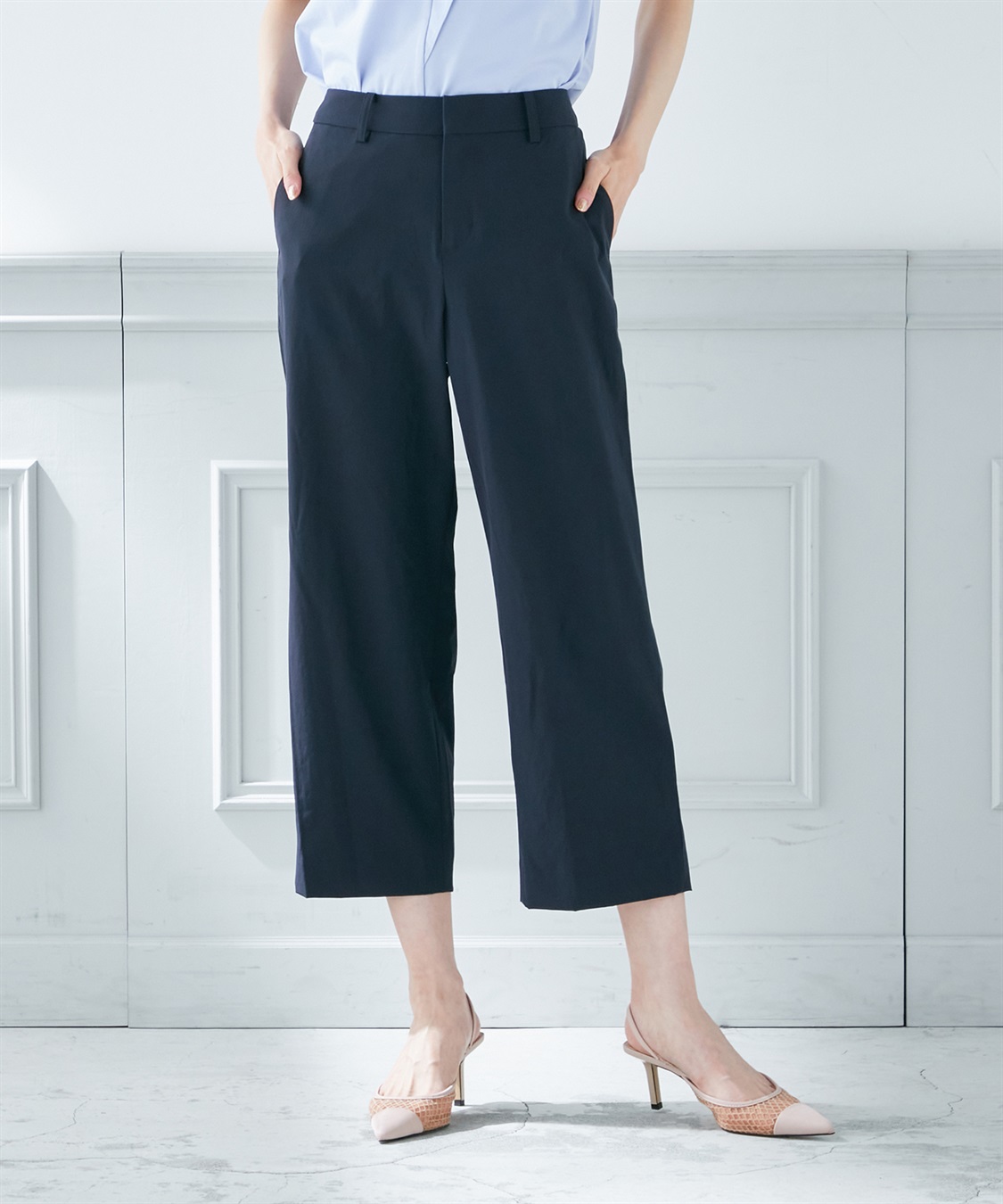 A/C DESIGN BY ALPHA CUBIC 【接触冷感】ストレッチセミワイドパンツ_variation_4