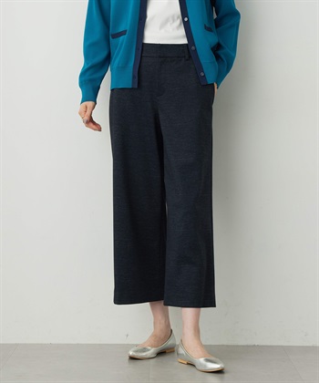 【アルファブリック】ワイドパンツ(ネイビー-61cm)