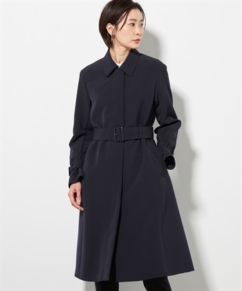 ステンカラーロングコート(ネイビー-9号)