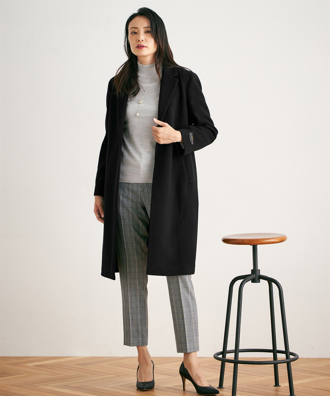 Puff Sleeve Cable Knit Dress