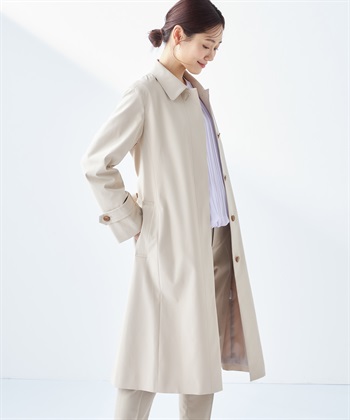 ステンカラーコート(ベージュ-9号)