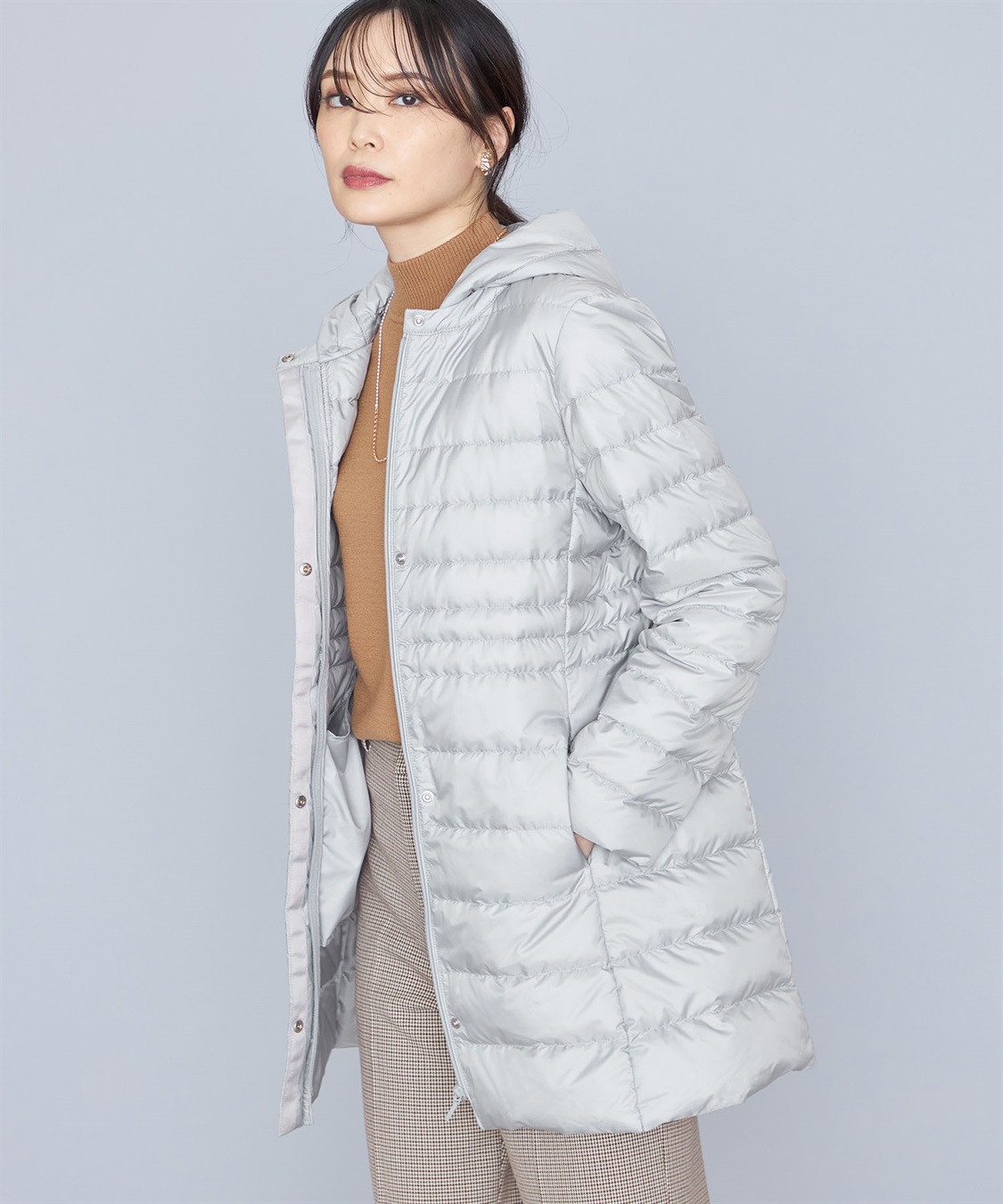 A/C DESIGN BY ALPHA CUBIC ライトダウンロングコート_variation_1