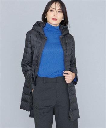 ライトダウンロングコート(ブラック-9号)