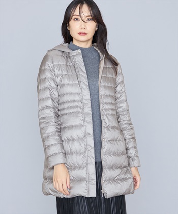 ライトダウンロングコート(チャコールグレー-9号)