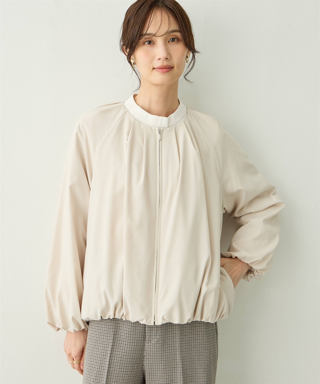 A/C DESIGN BY ALPHA CUBIC スーパーウォーム中綿ジップブルゾン【機能中綿・はっ水・軽量】_variation_2