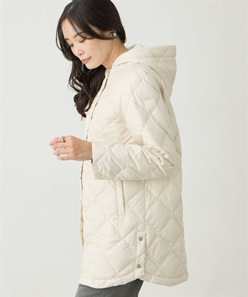 ライトダウンキルトコート【軽量】(オフホワイト-9号)