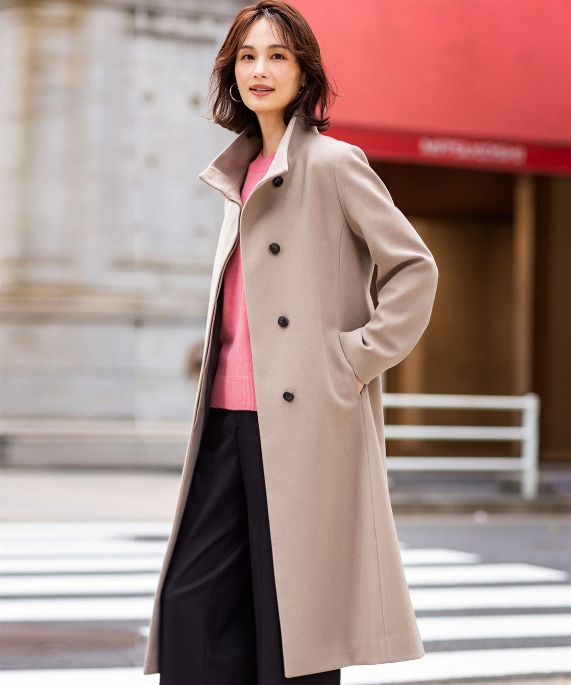 A/C DESIGN BY ALPHA CUBIC スタンドロングコート_main