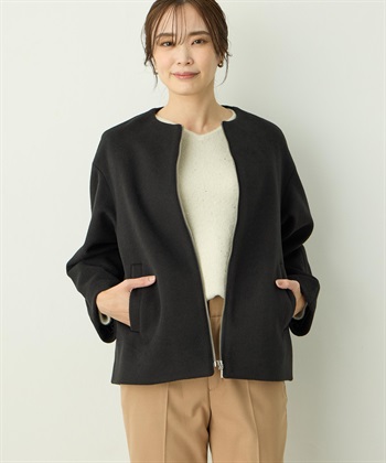 A/C DESIGN BY ALPHA CUBIC ジップギャザーブルゾン_variationthumb_1