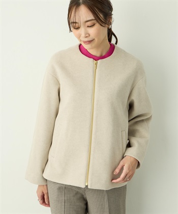 A/C DESIGN BY ALPHA CUBIC ジップギャザーブルゾン_variationthumb_2