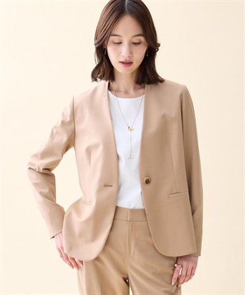 カラーレスジャケット【ファーストライン】(ベージュ-９ＡＲ)