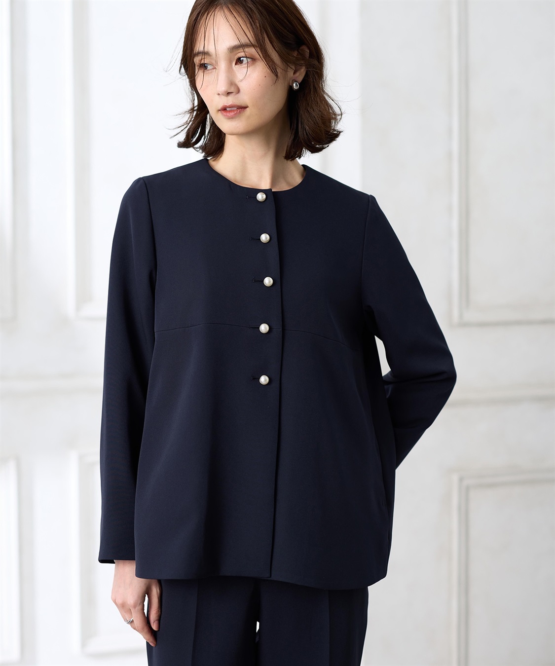 A/C DESIGN BY ALPHA CUBIC ペプラムジャケット【セットアップ対応】_variation_2