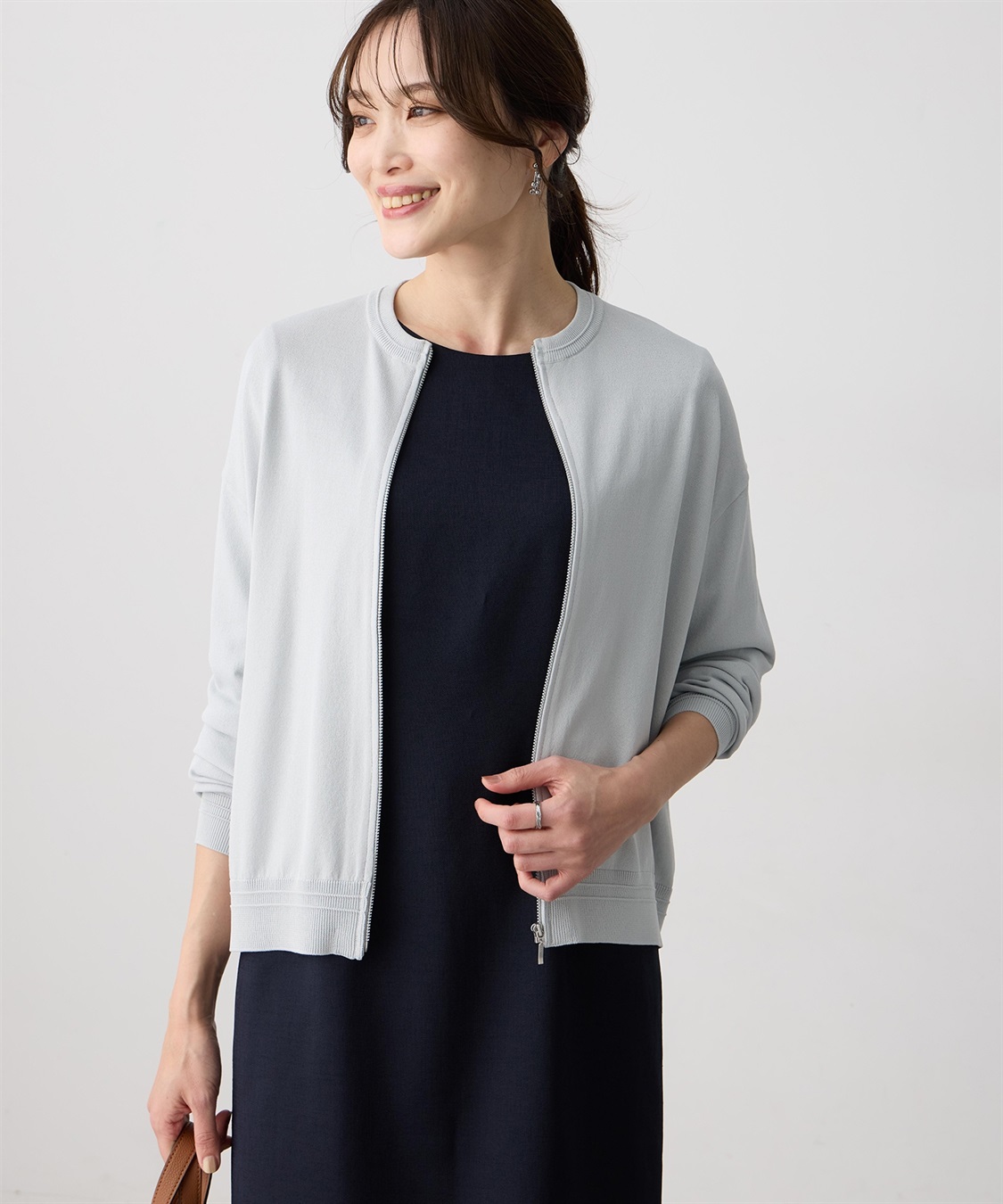 A/C DESIGN BY ALPHA CUBIC ジップアップブルゾン【接触冷感・UVカット・ウォッシャブル・毛玉になりにくい】_variation_3