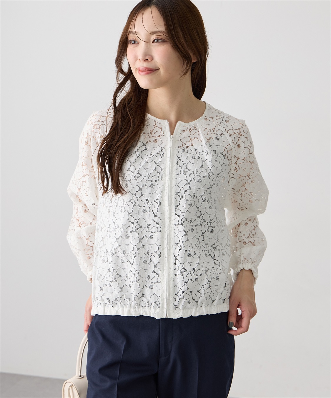 A/C DESIGN BY ALPHA CUBIC レースシアーブルゾン_variation_1