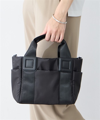 軽量2WAYトートバッグ(ブラック-フリー)