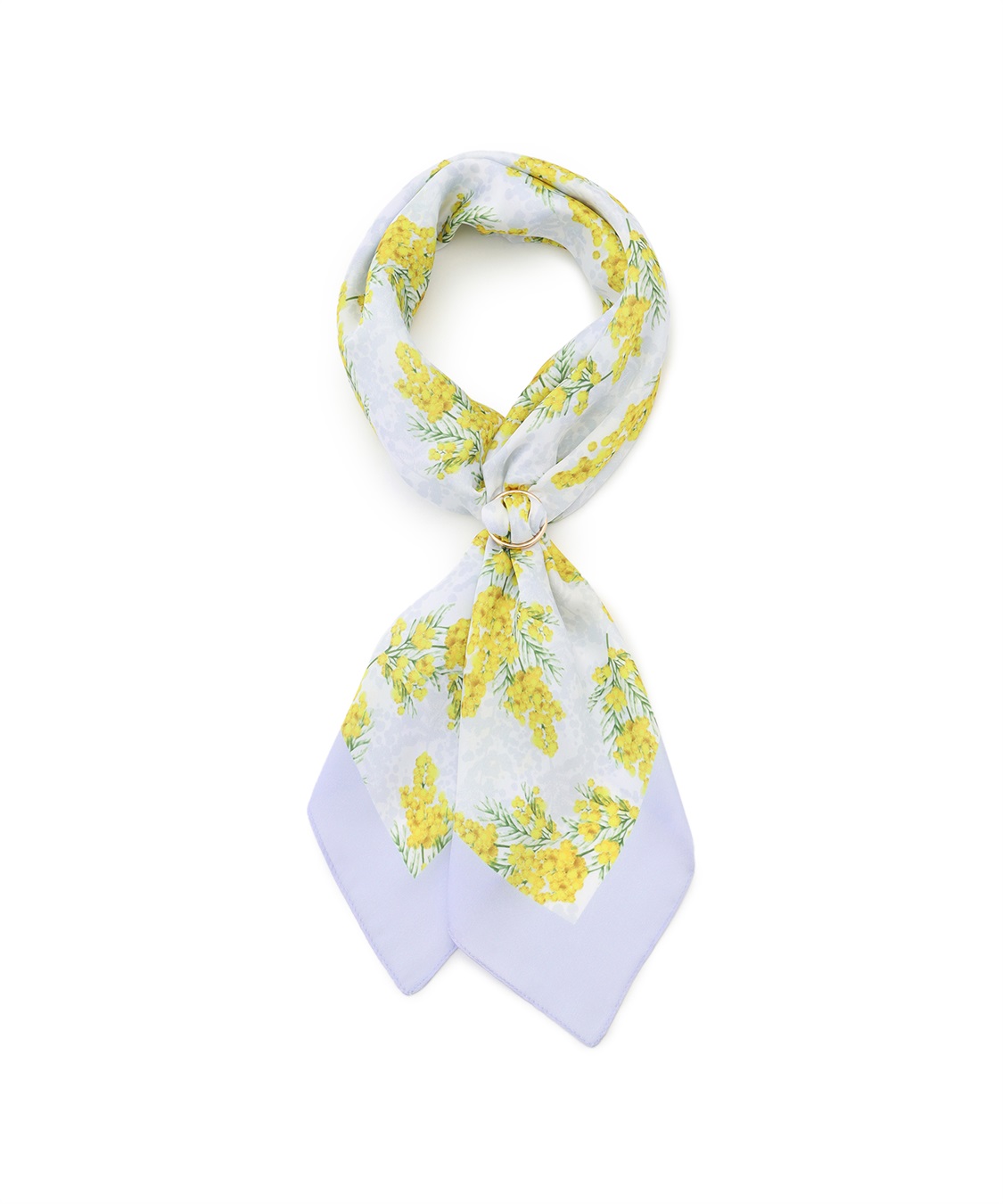 A/C DESIGN BY ALPHA CUBIC ミモザプリントスカーフ_variation_2