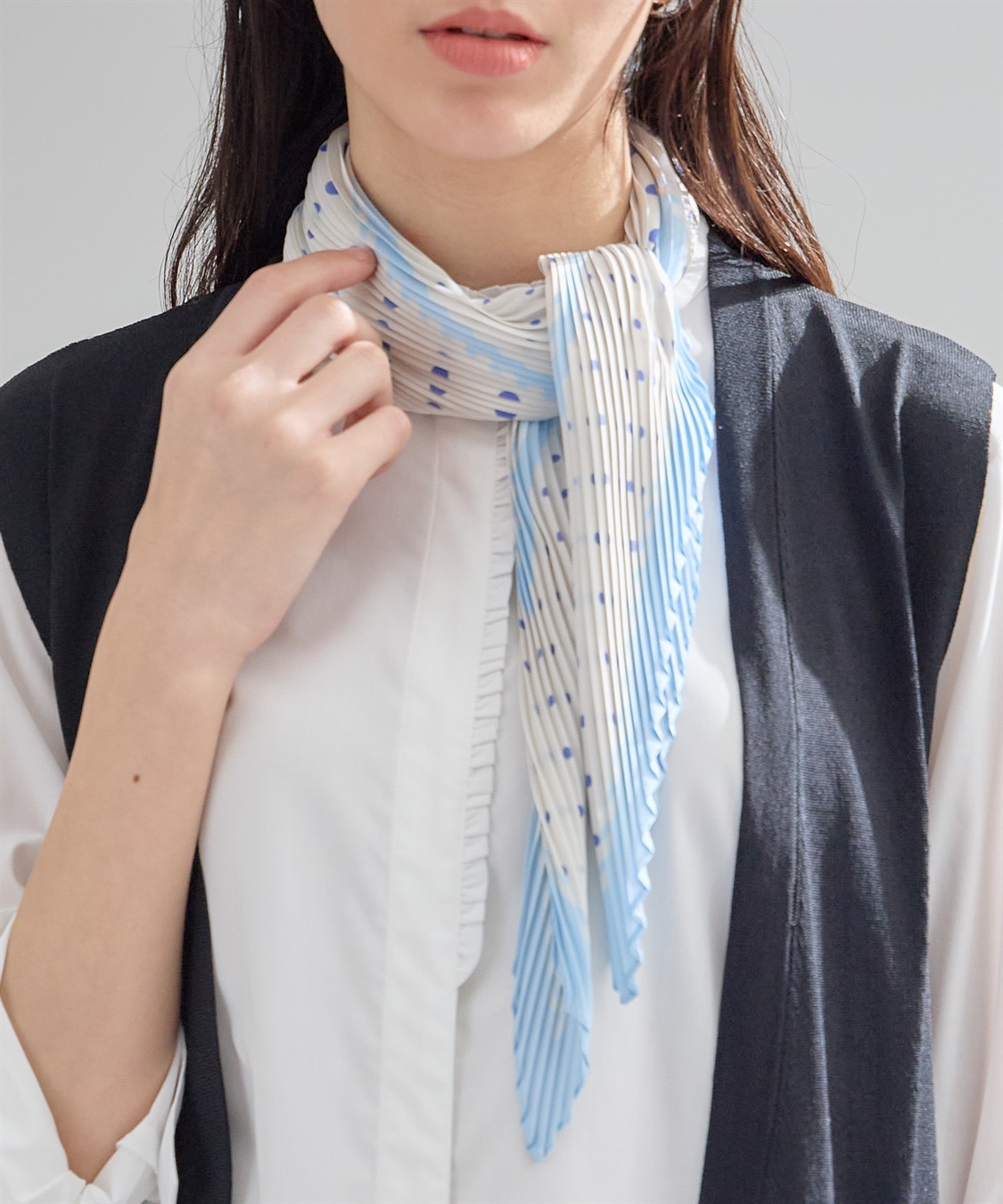 A/C DESIGN BY ALPHA CUBIC プリーツスカーフ_main