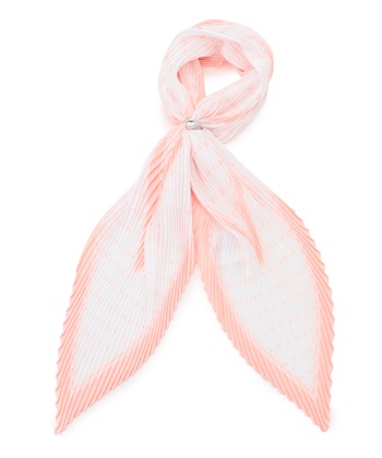 プリーツスカーフ(ピンク-フリー)
