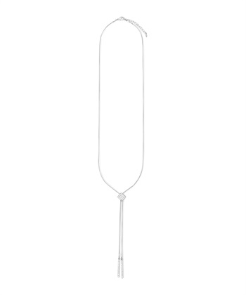 ロングネックレス(シルバー-フリー)