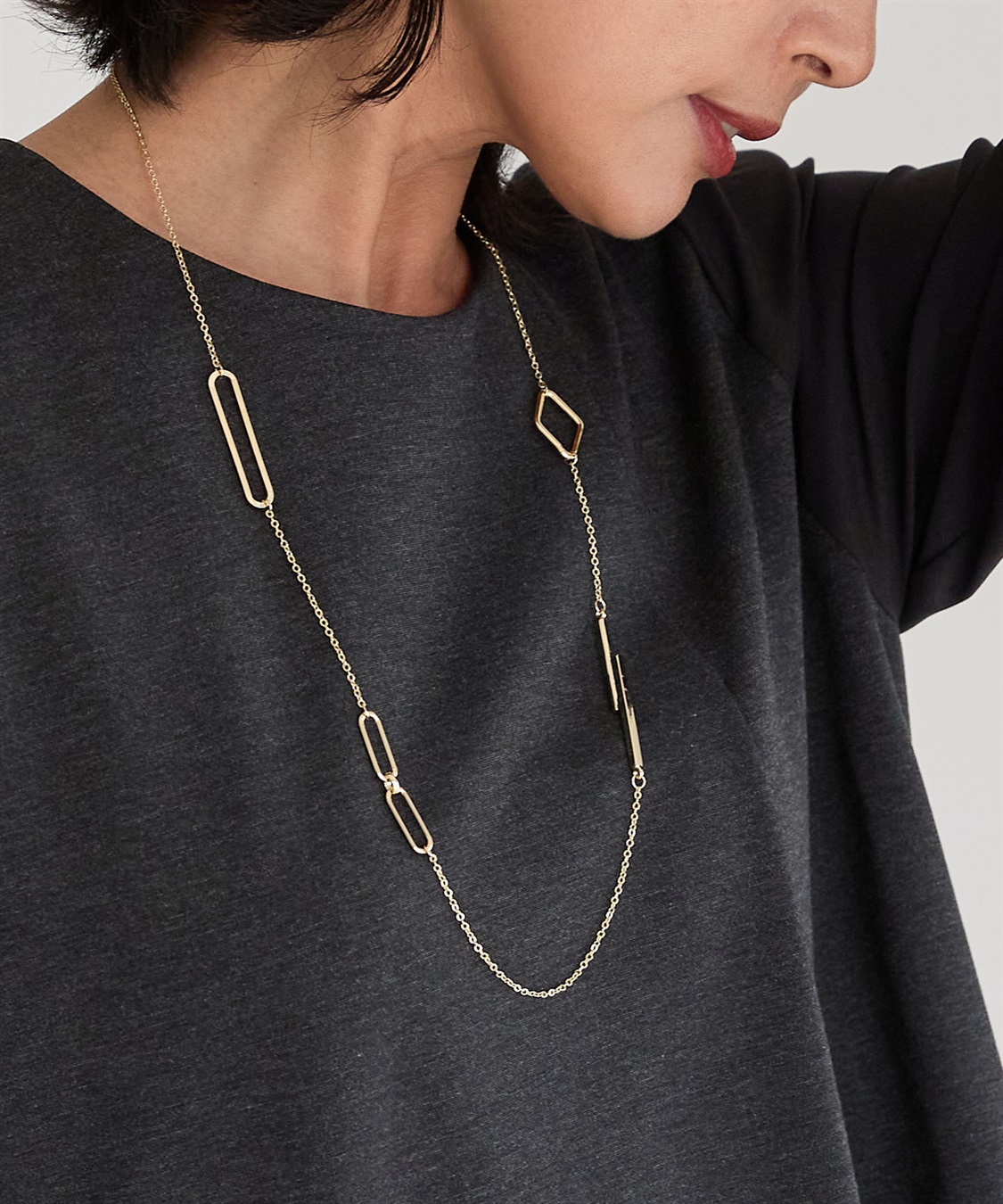 A/C DESIGN BY ALPHA CUBIC ロングネックレス_main