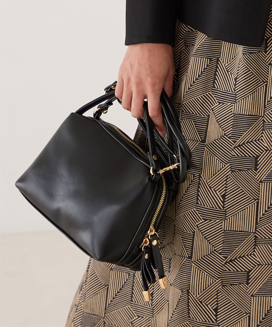 A/C DESIGN BY ALPHA CUBIC 2WAYミニトートバッグ_main