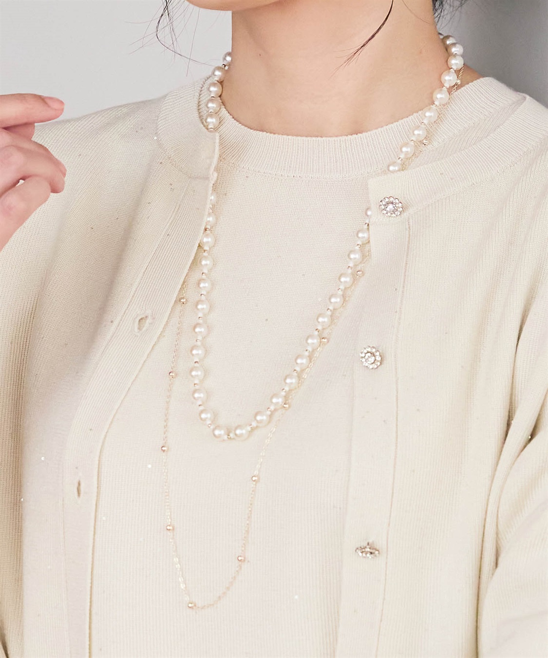 A/C DESIGN BY ALPHA CUBIC パールネックレス_main