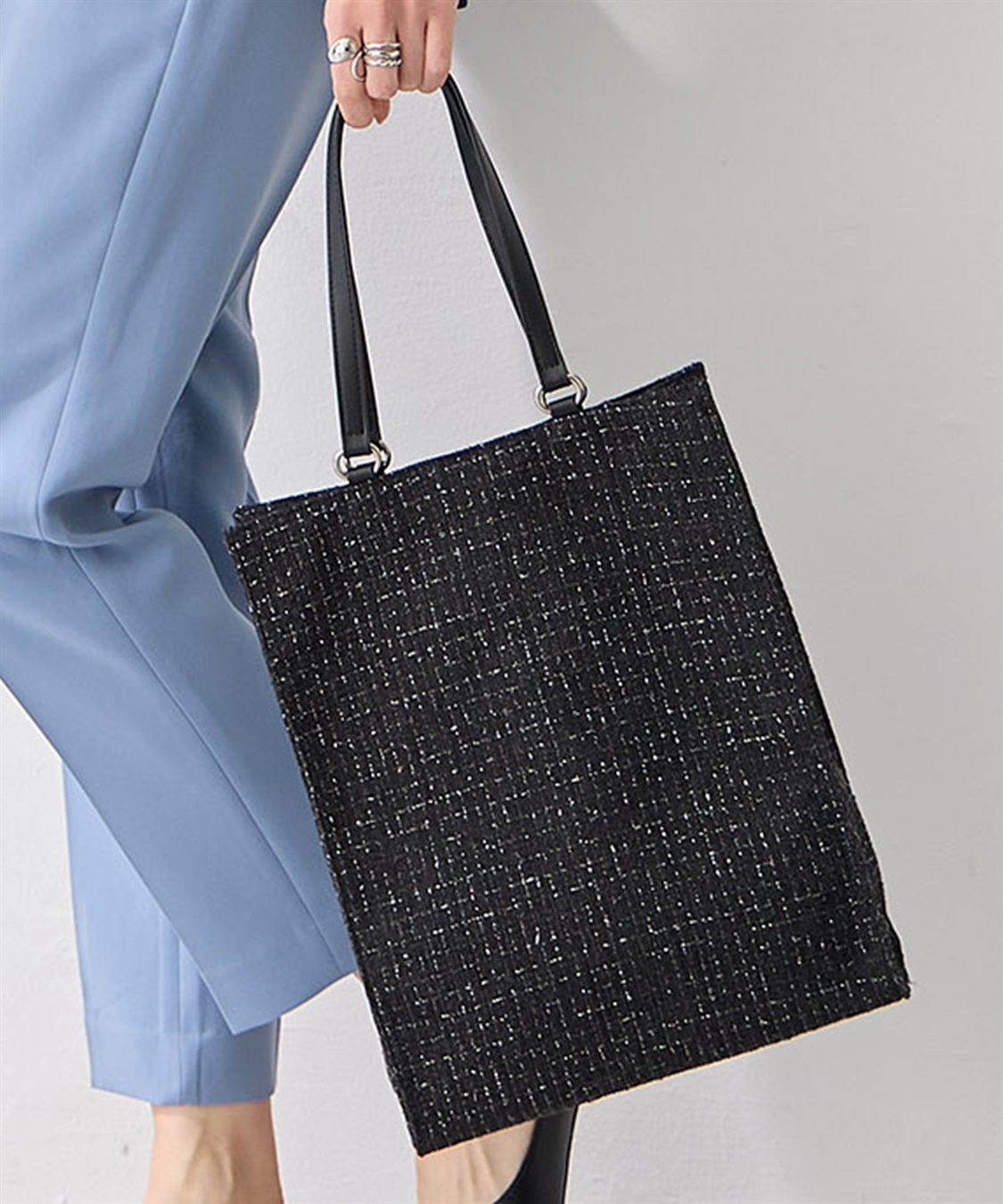 A/C DESIGN BY ALPHA CUBIC ツイードバッグ【A4対応】_main